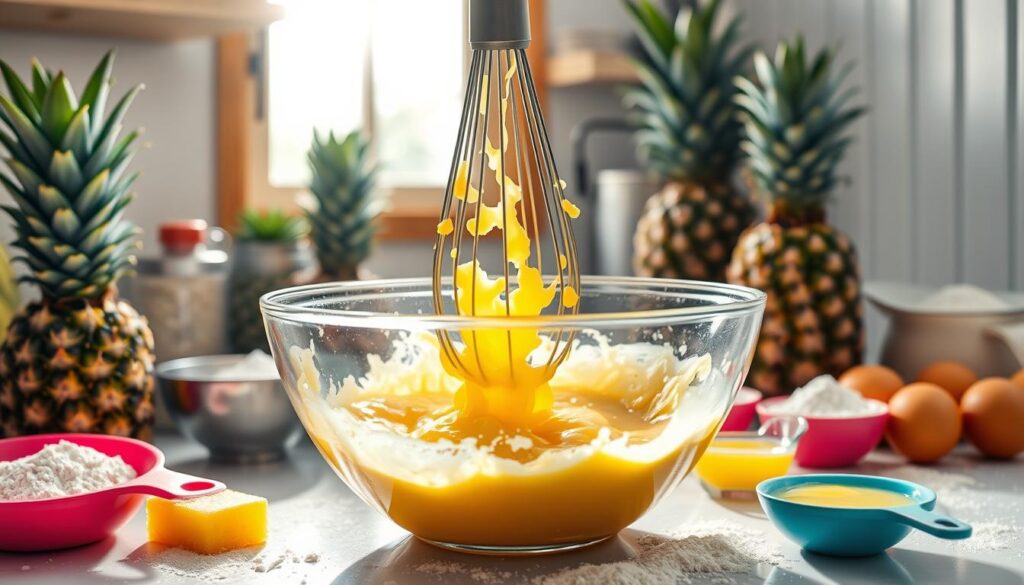 Can I substitute pineapple juice for water in a boxed cake mix?