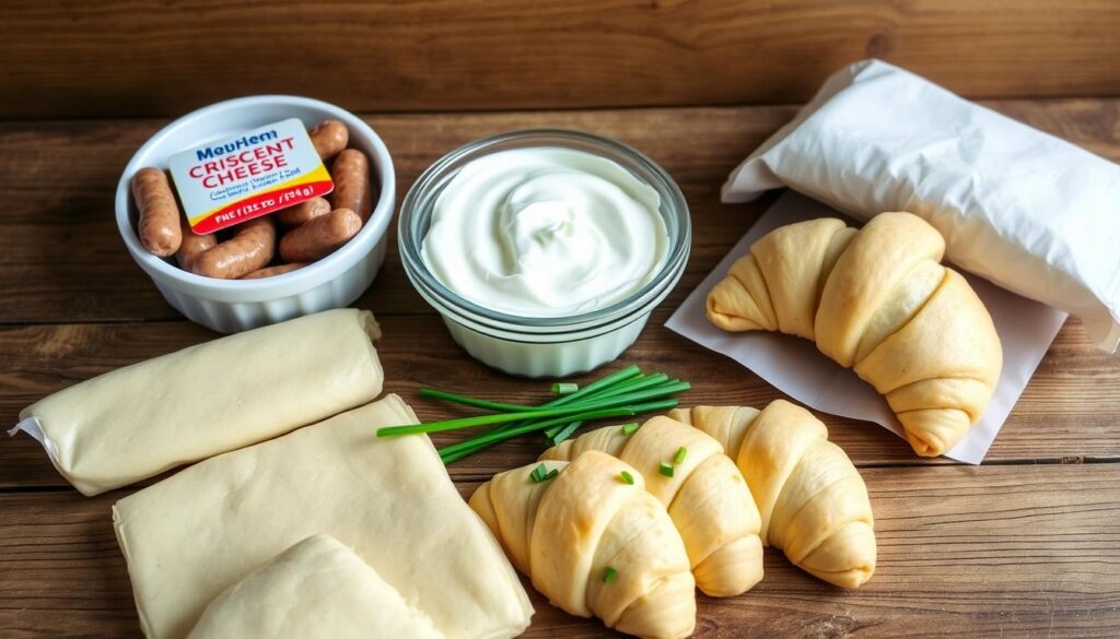 Sausage Cream Cheese Crescent Ingredients