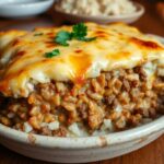 cheesy ground beef and rice casserole