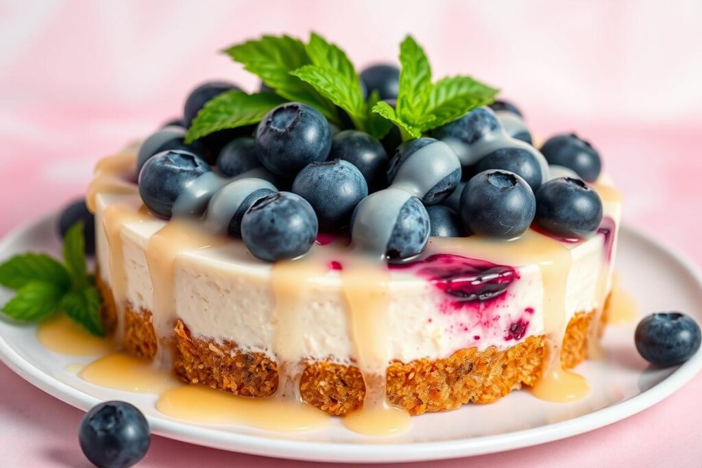 lemon blueberry cheesecake​